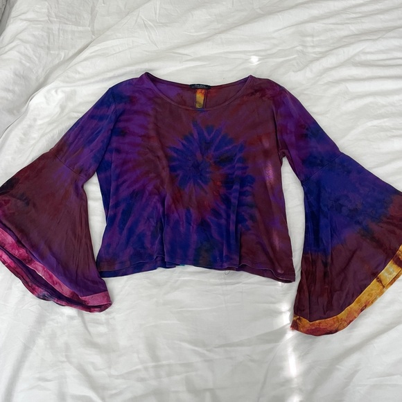Hand Dyed Bell Sleeve Top - Picture 3 of 3
